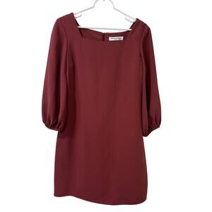Amanda Uprichard Womens Sz Medium Mauve Pink Walsh Square Neck Mini Dress Office